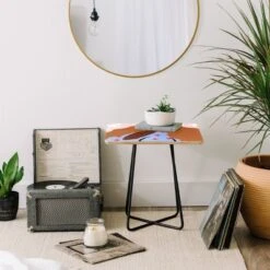 Maritza Lisa Woman Looking Back Side Table - Deny Designs -HOMCOM Store GUEST 8ed353ae ff3c 4c43 b738 1c24c7af5839