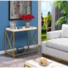 St Andrews Console Table White/Gold - Breighton Home -HOMCOM Store GUEST 8f3c6a22 2ab2 47eb a2cd 4eee37805e6a