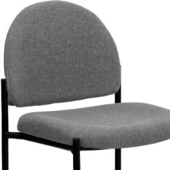 Flash Furniture Comfort Gray Fabric Stackable Steel Side Reception Chair -HOMCOM Store GUEST 91c61d55 d3ca 4436 a45f 6bb1bc1844a0