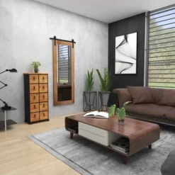 Wood 10 Drawer Footed Chest Olivia & May -HOMCOM Store GUEST 91e0a0f4 28fc 43c9 b28e 336359085397