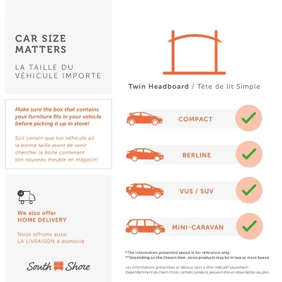 Versa Headboard - South Shore 8 Versa Headboard - South Shore - Image 6