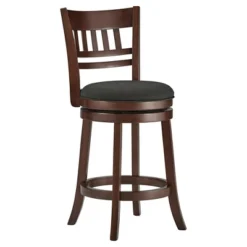 Wolcott Swivel 24" Counter Height Barstool - Charcoal Heather - Inspire Q 12 Wolcott Swivel 24" Counter Height Barstool - Charcoal Heather - Inspire Q -HOMCOM Store GUEST 9218fd4d 0012 4890 b683 0da3dbf1667b