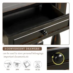 64"L Extra-thick Console Table With Drawers And Shelf-ModernLuxe 13 64"L Extra-thick Console Table With Drawers And Shelf-ModernLuxe -HOMCOM Store GUEST 936fdbc0 b333 423d 9aed 10271ebe21bf