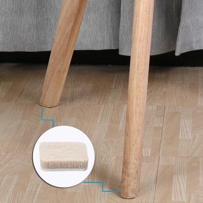 Unique Bargains Furniture Square Self-Stick Non-Slip Anti-Scratch Felt Protector Pads Khaki 0.75" X 0.75" 32 Pcs 7 Unique Bargains Furniture Square Self-Stick Non-Slip Anti-Scratch Felt Protector Pads Khaki 0.75" X 0.75" 32 Pcs - Image 5