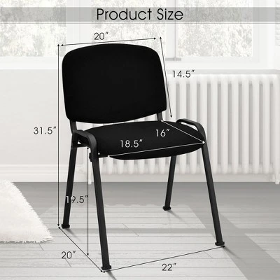 Costway Set Of 5 Conference Chair Elegant Design Office Guest Reception 3 Costway Set Of 5 Conference Chair Elegant Design Office Guest Reception