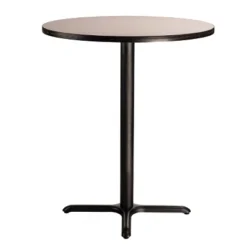 36" Round Composite Core Bar Height Dining Table Laminated Gray With Black Steel Base - Hampden Furnishings 8 36" Round Composite Core Bar Height Dining Table Laminated Gray With Black Steel Base - Hampden Furnishings -HOMCOM Store GUEST 9412ba8d b867 4910 b44a 81e127039f75