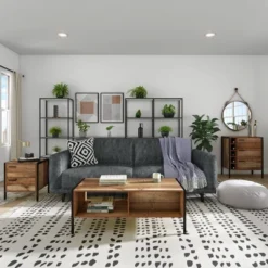 Loft & Luv Montana End Table Rustic Wood - Atlantic -HOMCOM Store GUEST 94176035 8a75 427e 9a96 a294a6214af3