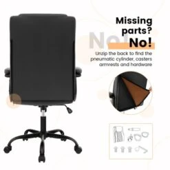 Costway Adjustable Office Desk Chair Ergonomic Executive Chair With Padded Headrest Armrest -HOMCOM Store GUEST 9578b639 6916 4fa0 a521 1f63d53d750f
