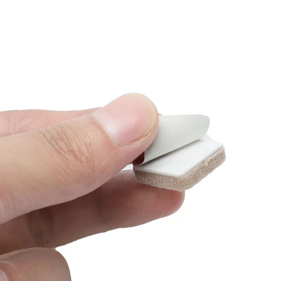 Unique Bargains Furniture Square Self-Stick Non-Slip Anti-Scratch Felt Protector Pads Khaki 0.75" X 0.75" 32 Pcs 4 Unique Bargains Furniture Square Self-Stick Non-Slip Anti-Scratch Felt Protector Pads Khaki 0.75" X 0.75" 32 Pcs - Image 2