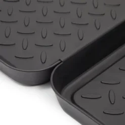 Farmlyn Creek 3 Pack Black Plastic Drip Shoe Mainstays Boot Tray For Entryway, Under Sink, 13.7 X 10.6 In -HOMCOM Store GUEST 9681c127 a20e 417c 86c1 5ccf2a80187d