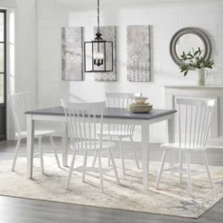 5pc Vida Rectangular Dining Set - Buylateral -HOMCOM Store GUEST 97114901 f5ed 4878 bcb7 0c634bf8cbd9