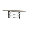 Rectangular Solange Concrete/Metal Dining Table Gray - Armen Living -HOMCOM Store GUEST 9729aa76 b4ad 4e94 95dd cf992c2d6791