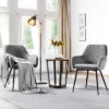 Yaheetech Set Of 2 Velvet Fabric Dining Chairs With Metal Legs -HOMCOM Store GUEST 97b6c80c 53be 4a3e be01 2568df18cef5