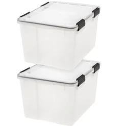 IRIS USA WEATHERPRO Airtight Plastic Storage Bin With Lid And Seal And Secure Latching Buckles 29 IRIS USA WEATHERPRO Airtight Plastic Storage Bin With Lid And Seal And Secure Latching Buckles -HOMCOM Store GUEST 98265459 20b1 4657 a43f 7f4c04d1d2e8