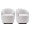 Set Of 2 Fannie 25.60'' Wide Small Size Boucle Upholstered 360° Swivel Barrel Chair-The Pop Maison 2 Set Of 2 Fannie 25.60'' Wide Small Size Boucle Upholstered 360° Swivel Barrel Chair-The Pop Maison -HOMCOM Store GUEST 9a30686f 6b10 4bb1 8f65 b7aee7ae3b68