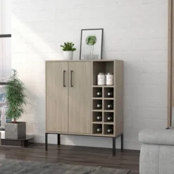 Talmage Bar Cabinet Birch - RST Brands -HOMCOM Store GUEST 9acea1ad fa1e 4945 bbc6 b46a7289364e