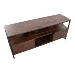 Folia TV Stand For TVs Up To 60" Walnut/Black - Lumisource -HOMCOM Store GUEST 9ba52a3b dd34 4b74 8d57 df18ca802664