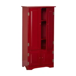 Tall Storage Cabinet Red - Buylateral -HOMCOM Store GUEST 9bcff1b5 1693 4f86 8f99 d4cf2a24a749