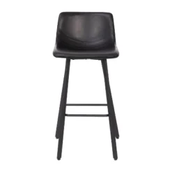 Flash Furniture Caleb Modern Armless 30 Inch Bar Height Commercial Grade Barstools With Footrests And Matte Iron Frames, Set Of 2 -HOMCOM Store GUEST 9c17e39b 4277 4ece 9b89 b519ae0564de