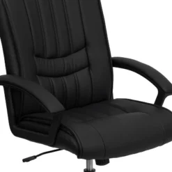Flash Furniture Mid-Back Black LeatherSoft Swivel Manager's Office Chair With Arms -HOMCOM Store GUEST 9c3724c4 bbbe 4e67 be7e 74c6241130dc