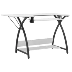 Comet Plus Sewing/Office Table With Fold Down Top, Height Adjustable Platform And Bottom Storage Shelf Black/White - Sew Ready 17 Comet Plus Sewing/Office Table With Fold Down Top, Height Adjustable Platform And Bottom Storage Shelf Black/White - Sew Ready -HOMCOM Store GUEST 9caaf828 43d9 44f9 bdd3 ac97d5879a6c