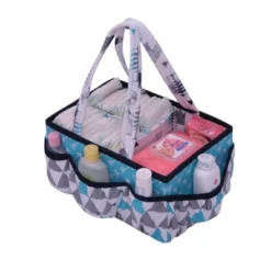 Bacati - Woodlands Aqua/Navy/Gray Boys Cotton Nursery Storage Caddy 10 Bacati - Woodlands Aqua/Navy/Gray Boys Cotton Nursery Storage Caddy -HOMCOM Store GUEST 9d1b216d 66f5 4856 a957 4ce0a5a7964e