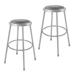 2pk Heavy Duty Vinyl Padded Steel Barstool Gray - Hampden Furnishings -HOMCOM Store GUEST 9d8c8d62 b3aa 456a 8545 3db5cbd06100