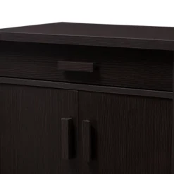 Bienna Modern And Contemporary Finished Shoe Cabinet Dark Brown - Baxton Studio -HOMCOM Store GUEST a000cffe 81c1 4693 9b00 700f44dfb963