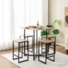 Costway 5-Piece Dining Table Set Kitchen Square Square Space-saving Table Set With Stools -HOMCOM Store GUEST a0691bab 58eb 4cfd be59 4cabd645b88d