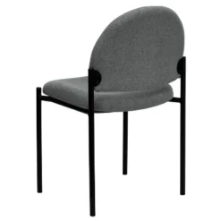 Flash Furniture Comfort Gray Fabric Stackable Steel Side Reception Chair -HOMCOM Store GUEST a0b53667 a855 42d3 ab27 4a868a3434a6