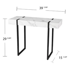 Wennan Modern Faux Marble Console Table Black/White - Aiden Lane -HOMCOM Store GUEST a1cb2aa5 70cb 4ab0 a4df f315f132486a