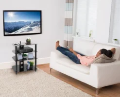 Mount-It! AV Component Media Stand, Audio Tower And Media Center With 4 Tempered Glass Shelves, 88 Lbs. Capacity, Black Silk 15 Mount-It! AV Component Media Stand, Audio Tower And Media Center With 4 Tempered Glass Shelves, 88 Lbs. Capacity, Black Silk -HOMCOM Store GUEST a1f189be 5f70 4998 a5d3 60826b347a60