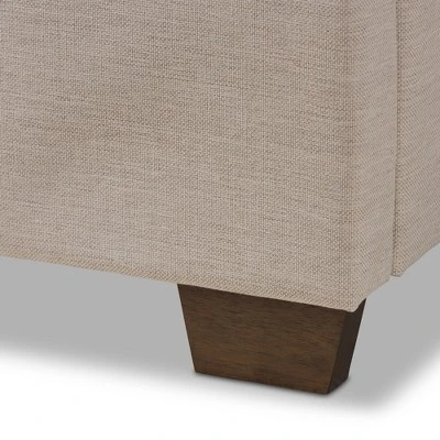 Georgette Modern And Contemporary Fabric Upholstered Bed - Baxton Studio 6 Georgette Modern And Contemporary Fabric Upholstered Bed - Baxton Studio - Image 4