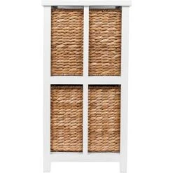 BirdRock Home Seagrass 2-Tier File Cubby Cabinet - Natural -HOMCOM Store GUEST a34596ce 4b7b 43dd 8a4c f163447c7ee7