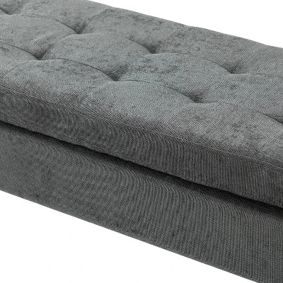 Jaime 55.1" Wide Storage Bench | ARTFUL LIVING DESIGN 9 Jaime 55.1" Wide Storage Bench | ARTFUL LIVING DESIGN - Image 7