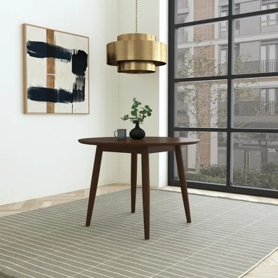 San Marino Mid-Century Modern Round Dining Table Chestnut - Hillsdale Furniture 10 San Marino Mid-Century Modern Round Dining Table Chestnut - Hillsdale Furniture - Image 8