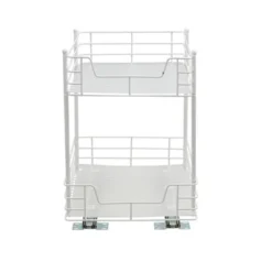 Household Essentials 12" 2-Tier Pantry Organizer White -HOMCOM Store GUEST a3f93eb3 f3ee 4009 9d1b d67c5191112e