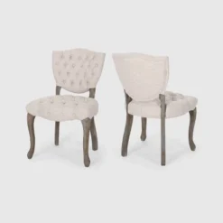 Set Of 2 Crosswind Tufted Dining Chair - Christopher Knight Home -HOMCOM Store GUEST a4237612 809d 4537 be05 435c78db206e