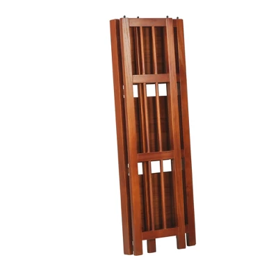 Casual Home 331-39 3 Shelf 14 Inch Folding Office Furniture Wood Bookcase, Mahogany (2 Pack) 6 Casual Home 331-39 3 Shelf 14 Inch Folding Office Furniture Wood Bookcase, Mahogany (2 Pack) - Image 4