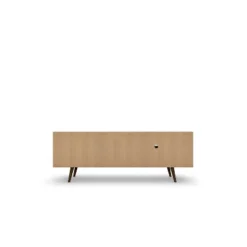 Liberty Panel And TV Stand For TVs Up To 50" White/Brown - Manhattan Comfort -HOMCOM Store GUEST a50201b7 d75e 4d7c b3a2 2b8065601b25