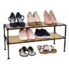 Seville Classics 2 Tier Stackable Aspen Resin Slat Shoe Rack Black -HOMCOM Store GUEST a5b6d65f f8d0 4585 b926 dfc5b27ef5be