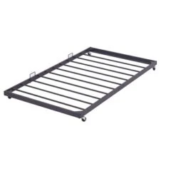 Twin Size Daybed, Metal Framed Sofa Bed With Twin Size Trundle Bed-ModernLuxe -HOMCOM Store GUEST a65977c7 c6a3 42c9 967a 4eb83b867ef0