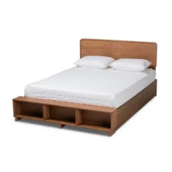 4 Drawer Vita Modern Transitional Wood Platform Storage Bed Walnut/Brown - Baxton Studio -HOMCOM Store GUEST a71ca743 655b 4a9a af72 7a78bda5eed6