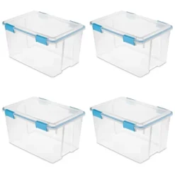 Sterilite 54 Quart Clear Plastic Stackable Storage Container Box Bin With Air Tight Gasket Seal Latching Lid Long Term Organizing Solution 14 Sterilite 54 Quart Clear Plastic Stackable Storage Container Box Bin With Air Tight Gasket Seal Latching Lid Long Term Organizing Solution -HOMCOM Store GUEST a7a8d0d1 32c0 4213 97f6 439b421ae932
