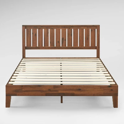 Vivek Deluxe Wood Platform Bed With Headboard - Zinus 4 Vivek Deluxe Wood Platform Bed With Headboard - Zinus - Image 2