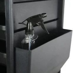 PureSana Chromium Professional 4 Drawer Rolling Salon Trolley Cart Station With Nail Polish Rack For Hair & Cosmetology Supplies & Beauty Tools, Black -HOMCOM Store GUEST a8c1ce74 0529 49e5 86aa b12844d6cabb