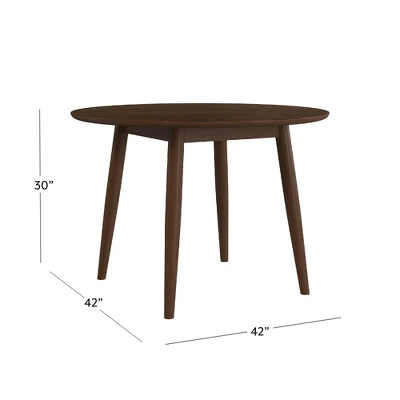 San Marino Mid-Century Modern Round Dining Table Chestnut - Hillsdale Furniture 11 San Marino Mid-Century Modern Round Dining Table Chestnut - Hillsdale Furniture - Image 9