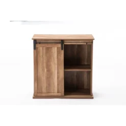Weston Sliding Barn Door Wine Cabinet Natural - Boraam -HOMCOM Store GUEST a91dde52 f1a1 4a83 86b3 fbeb0e7efd40