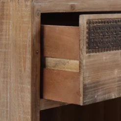 LuxenHome Wood Farmhouse 1-Drawer 1-Door Side Table With Storage. -HOMCOM Store GUEST a92f6097 bde8 4a26 9265 1959ad8c765f