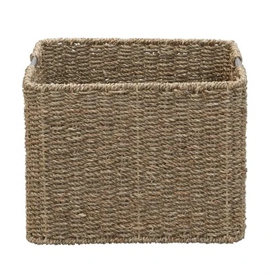 Household Essentials Square Wicker Basket Seagrass 4 Household Essentials Square Wicker Basket Seagrass - Image 2